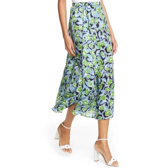 Christian Wijnants Silk Hand Painted Floral Skirt - Picture 6 of 12